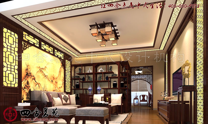 金碧輝煌盡顯奢華 中式四合院設計