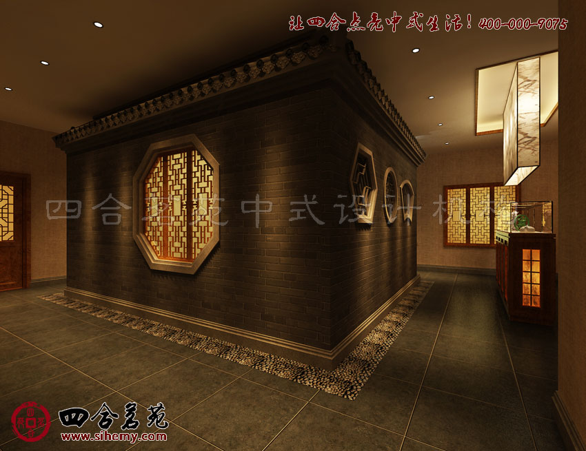 古雅悠然充溢著文蘊(yùn)的空間 新中式小型茶樓裝修設(shè)計(jì)圖片